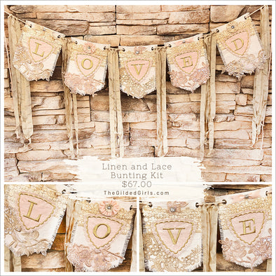 Linen and Lace Bunting Kit