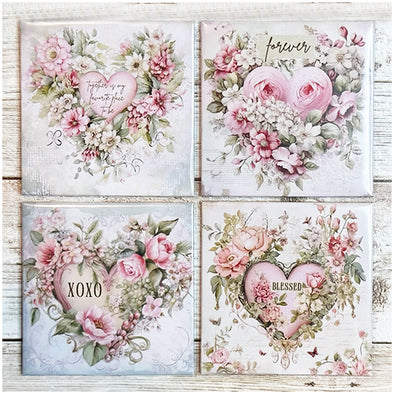 Floral Heart Magnets