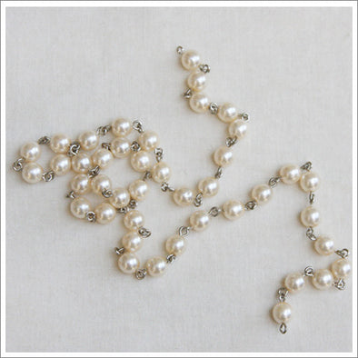 Rosary Chain ~ 6mm Pearl