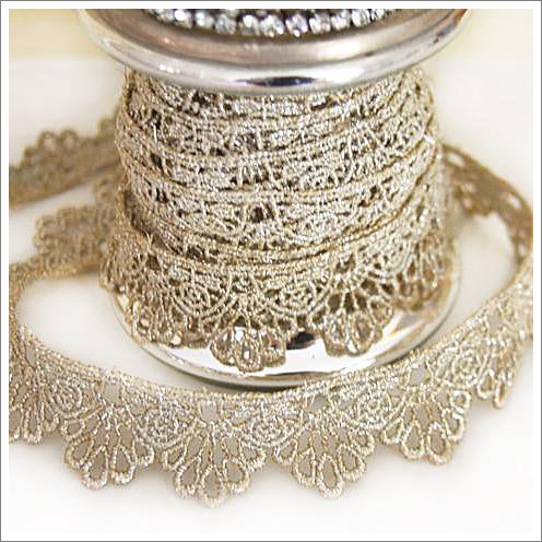 Tarnished Silver Lace Trim